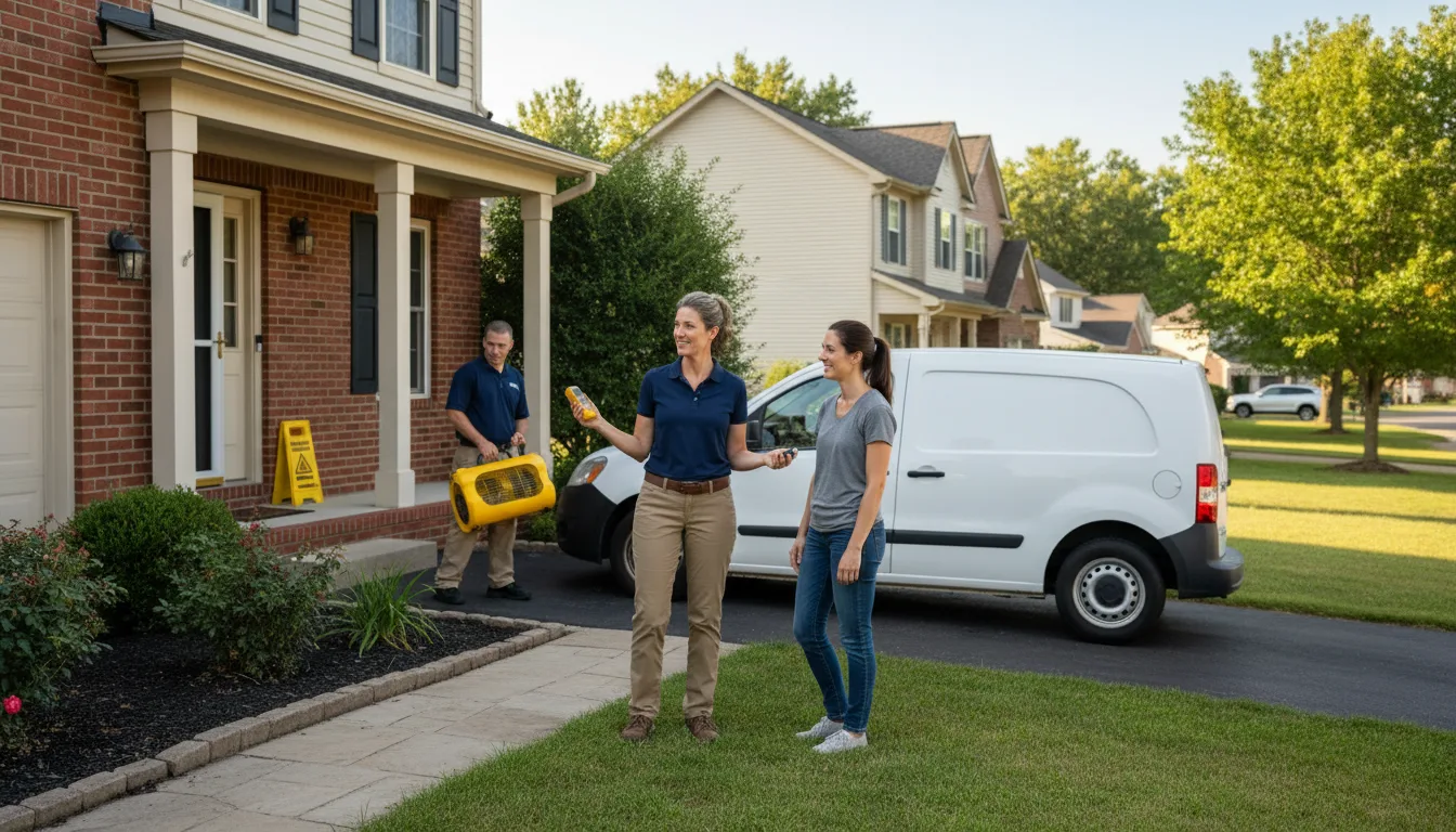 Residential water damage restoration in Sulligent, AL